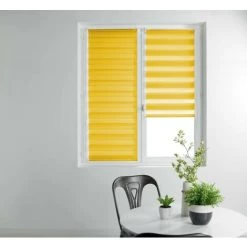 1001KDO POUR LA MAISON Store Enrouleur 60 X 90 Cm Day-night Jaune