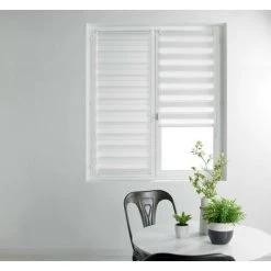 1001KDO POUR LA MAISON Store Enrouleur 60 X 90 Cm Day-night Blanc