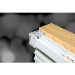 Fixation Store Vénitien Madeco PVC Transparent 2pcs