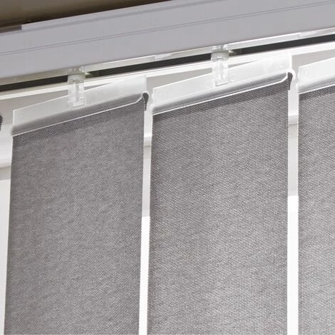 Pinces Madeco Pour Lamelles Verticales De 89mm Transparent Haut 5pcs. 3 Pinces Madeco Pour Lamelles Verticales De 89mm Transparent Haut 5pcs.