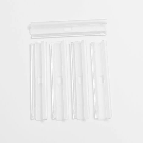 Pinces Madeco Pour Lamelles Verticales De 89mm Transparent Haut 5pcs. 4 Pinces Madeco Pour Lamelles Verticales De 89mm Transparent Haut 5pcs. – Image 2