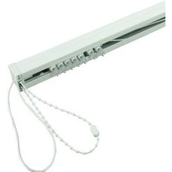 Rail Pour Lamelles Verticales Madeco 89mm Ouverture Latérale Blanc 80cm