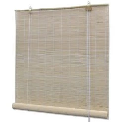 NOVA Curtain De La Salle Des Dimensions Naturelles Diverses Store Roulant En Bambou 80 X 220 Cm Naturel Taille : 80x220 Cm