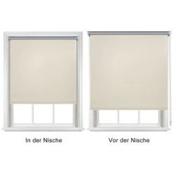 SWANEW Store Enrouleur Occultant 50x160cm Klemmfix Store Enrouleur Occultant Store Enrouleur Lumière Du Jour Protection De La Vie Privée Avec Revêtement Sans Perçage Pour Fenêtres Et Portes Beige - Beige -Promos Store Boutique 57503892 3
