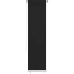 VidaXL Store Roulant D'extérieur 60x230 Cm Noir PEHD - Noir