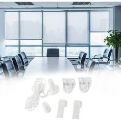 DKSFJKL Fixation Pour Store Enrouleur, Accessoires Pour Volet Roulant Support De Store Enrouleur Avec Plastique Pour Tubes De 17-18 Mm De Diamètre (Blanc) -Promos Store Boutique 58332205 3