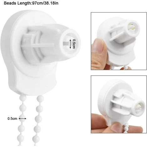 DKSFJKL 25mm Raccord De Store à Rouleau Kit De Réparation Support Accessoires De Store à Enrouleur Pièces De Rechange Embrayage Chaîne Pour Double Store Klemmfix Pour Store Ensemble Embrayage Chaîne 4 DKSFJKL 25mm Raccord De Store à Rouleau Kit De Réparation Support Accessoires De Store à Enrouleur Pièces De Rechange Embrayage Chaîne Pour Double Store Klemmfix Pour Store Ensemble Embrayage Chaîne – Image 2