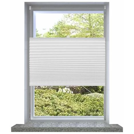 NOVA Bianca Graceful White Curtain Avec Divers Support De Resserrement Store Plissé 90x125 Cm Blanc 3 NOVA Bianca Graceful White Curtain Avec Divers Support De Resserrement Store Plissé 90x125 Cm Blanc