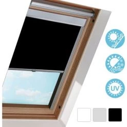 EINFEBEN Store Occultant, Store Pour Fenêtre De Toit, Adapté Au Velux M08, Store Fixe/obscurcissant Pour Toit
