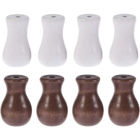 ROSIER Fenêtre Aveugle En Bois Cordon Boutons/Glands Corde En Bois Boule Suspendue Aveugle Petits Pendentifs BRICOLAGE Décoration De La Maison Craft Rideau (Brun 4pcs + Blanc 4pcs)——VEBTles 2 ROSIER Fenêtre Aveugle En Bois Cordon Boutons/Glands Corde En Bois Boule Suspendue Aveugle Petits Pendentifs BRICOLAGE Décoration De La Maison Craft Rideau (Brun 4pcs + Blanc 4pcs)——VEBTles