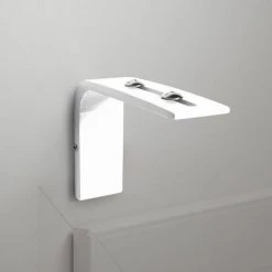 Équerre Murale Fixe Madeco U46 Design Blanc 2,5-8cm