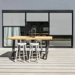 Store Enrouleur Tamisant Madeco E-roll Ext Blanc 120x180cm