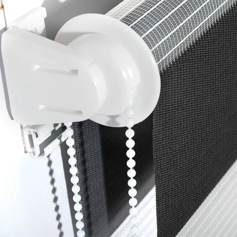 WOLTU 1 Pièce Store Enrouleur Double. Fixation Rapide Sans Perçage. Isolant Thermique.45x150cm.Blanc+Gris+Anthracite DR5616m1 6 WOLTU 1 Pièce Store Enrouleur Double. Fixation Rapide Sans Perçage. Isolant Thermique.45x150cm.Blanc+Gris+Anthracite DR5616m1 – Image 4