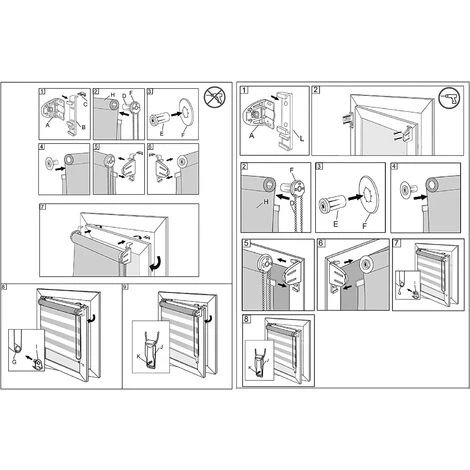 WOLTU 1 Pièce Store Enrouleur Double. Fixation Rapide Sans Perçage. Isolant Thermique.45x150cm.Blanc+Gris+Turquoise DR5619m1 5 WOLTU 1 Pièce Store Enrouleur Double. Fixation Rapide Sans Perçage. Isolant Thermique.45x150cm.Blanc+Gris+Turquoise DR5619m1 – Image 3