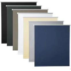 WOLTU 1x Store Enrouleur Occultant. Isolant Thermique Avec Revêtement Sans Perçage. 60x160cm Bleu. TR5700bl03