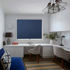 WOLTU 1x Store Enrouleur Occultant. Isolant Thermique Avec Revêtement Sans Perçage. 60x160cm Bleu. TR5700bl03 -Promos Store Boutique 63630925 3