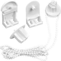 ROSIER 25mm Embrayage Chaîne De Store, Perle Ajustable Store Enrouleur, De Chaîne De Poulie Latérale Kit, Support De Serrage Pour Stores Enrouleurs Doubles, Store Occultant, Store Fenêtre Enrouleur Chaînette,VEBTles