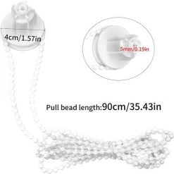 ROSIER 25mm Embrayage Chaîne De Store, Perle Ajustable Store Enrouleur, De Chaîne De Poulie Latérale Kit, Support De Serrage Pour Stores Enrouleurs Doubles, Store Occultant, Store Fenêtre Enrouleur Chaînette,VEBTles 9 ROSIER 25mm Embrayage Chaîne De Store, Perle Ajustable Store Enrouleur, De Chaîne De Poulie Latérale Kit, Support De Serrage Pour Stores Enrouleurs Doubles, Store Occultant, Store Fenêtre Enrouleur Chaînette,VEBTles -Promos Store Boutique 63644316 3