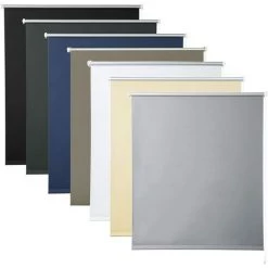 WOLTU 1x Store Enrouleur Occultant. Isolant Thermique Avec Revêtement Sans Perçage. 60x160cm Gris. TR5700gr03