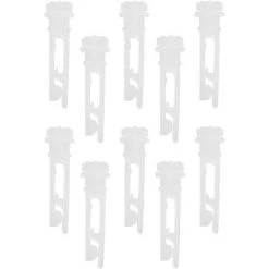 OSQI Lot De 10 Clips De Réparation Pour Stores Verticaux En Vinyle – Pour Réparer Les Stores Verticaux, Lattes, Rideaux – Blanc