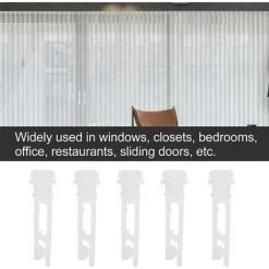 OSQI Lot De 10 Clips De Réparation Pour Stores Verticaux En Vinyle – Pour Réparer Les Stores Verticaux, Lattes, Rideaux – Blanc -Promos Store Boutique 65504489 4
