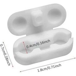 OSQI Kit De Réparation Pour Stores Verticaux, Accessoires Pour Stores Verticaux, Connecteurs De Chaîne En Plastique, Connecteurs Supérieurs, Cintres De 89 Mm, Lattes De Poids -Promos Store Boutique 65504523 3