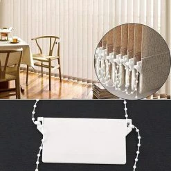 OSQI Kit De Réparation Pour Stores Verticaux, Accessoires Pour Stores Verticaux, Connecteurs De Chaîne En Plastique, Connecteurs Supérieurs, Cintres De 89 Mm, Lattes De Poids -Promos Store Boutique 65504523 5