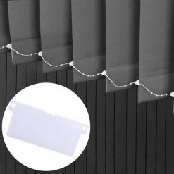 OSQI 10 Pcs Californie Aveugle Poids Plaque Poids Stores Verticaux Poids Plaque Aveugle Vertical Latte 127mm Blanc Pièce De Rechange -Promos Store Boutique 65504525 4