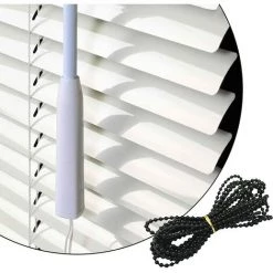 OSQI Chaîne De Perles Aveugles, Chaîne De Stores Verticaux, Accessoires De Stores Verticaux Chaîne De Perles Pour Stores Enrouleurs Pièces De Réparation Raccords De Réparation (Noir) -Promos Store Boutique 65504718 4