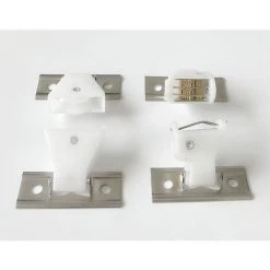 OSQI Lot De 4 Mécanismes De Verrouillage De Cordon Et Poulie De Renvoi De Cordon De Type Pivotant En Plastique Blanc Et Support En Acier Inoxydable Pour Stores Romains En Bois Tissé Et Stores En Bambou -Promos Store Boutique 65506731 3