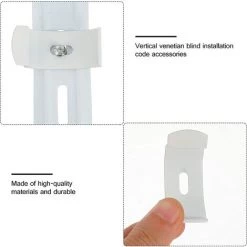 OSQI 4 Pièces Stores Verticaux Supports En Forme De L Stores Tringle à Rideau Support De Montage Pince Cadre D'extension De Store (4 Pièces) -Promos Store Boutique 65506752 4