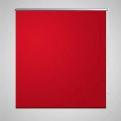 Store Enrouleur Occultant 40x100 Cm Rouge VidaXL