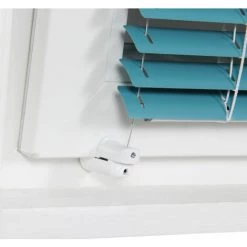 AVOSDIM 2 Fixations Sans Perçage Universelles & Réglables Pour Câbles De Store - Blanc - Blanche