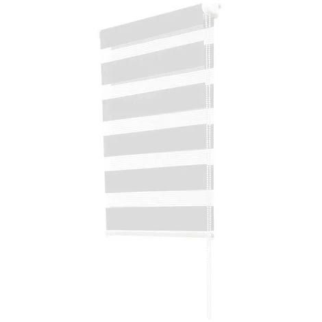 IDMARKET Store Enrouleur Zébré Jour Nuit 70 X 120 Cm Blanc - Blanc 4 IDMARKET Store Enrouleur Zébré Jour Nuit 70 X 120 Cm Blanc - Blanc – Image 2