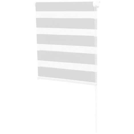 IDMARKET Store Enrouleur Zébré Jour Nuit 70 X 120 Cm Blanc - Blanc 7 IDMARKET Store Enrouleur Zébré Jour Nuit 70 X 120 Cm Blanc - Blanc – Image 5