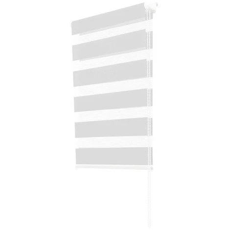 IDMARKET Store Enrouleur Zébré Jour Nuit 60 X 120 Cm Blanc - Blanc 6 IDMARKET Store Enrouleur Zébré Jour Nuit 60 X 120 Cm Blanc - Blanc – Image 4