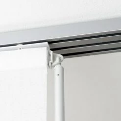 MADECOSTORE Rail Aluminium Pour Panneaux Japonais 45 Cm - Gris - L120 X H5cm - Gris